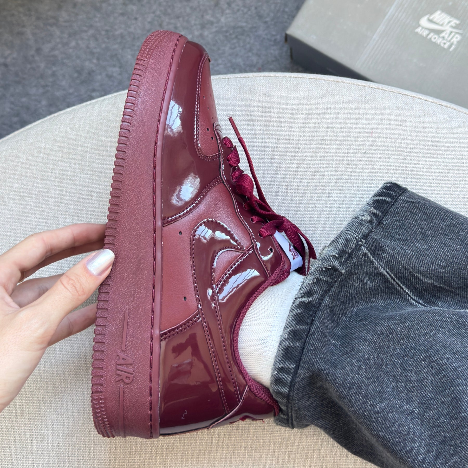 Nike Air Force 1 Bordô Feminino