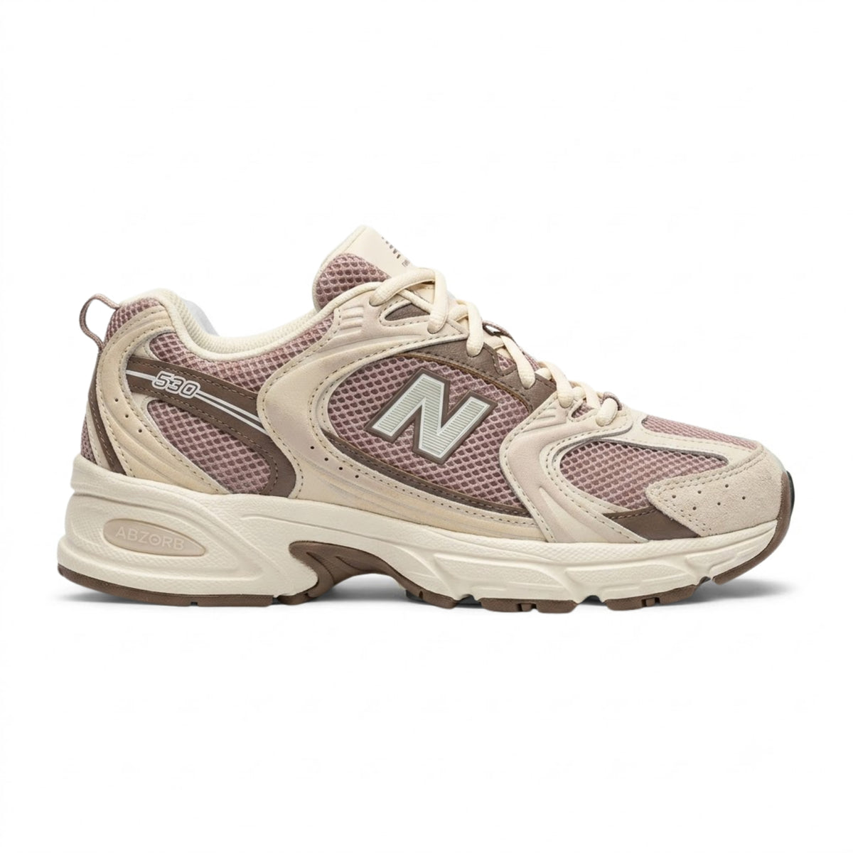 NB 530 Off White/Rose Feminino